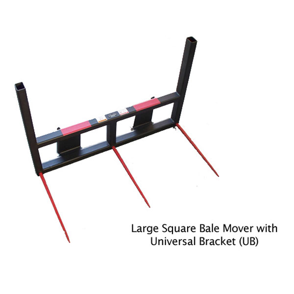 Lg Square Hay Bale Mover w/ Univ Bracket - 4.5'