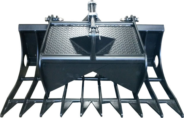 Grapple Bucket with Single Gripper - 72"