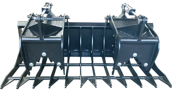 Grapple Bucket with Double Grippers - 72" wide